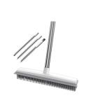 Household Carpet Rake & Floor Scrub Brush - Long Handle Cleaning Brush for Carpet Bathroom and Tile - 120x31cm - Buy Online on GoSupps.com