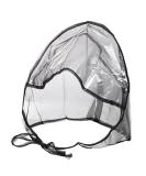 Waterproof Rain Bonnet Hat w Full Cut Visor & Netting for Men/Women (Unisex) Black - Buy Online on GoSupps.com