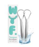 100% Stainless Steel Tongue Scraper | Wipe Tongue Fresh Oral Care | Pack of 2 Tongue Cleaners for Adults | Essential Oral Hygiene Tool - Buy Online on GoSupps.com