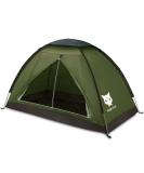 Night Cat Backpacking Tent for One 1 to 2 Persons Lightweight Waterproof Camping Hiking Tent for Adults Kids Scouts Easy Setup Single Layer 2.2x1.2m Army Green 1 to 2 Persons (4ft Width) - Buy Online on GoSupps.com