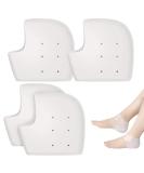 Buy 2 Pairs Silicone Heel Protector | Adjustable Gel Socks for Comfort & Support | Transparent Breathable Design - Global Shipping Available - Buy Online on GoSupps.com