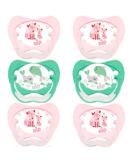 NIP Spar-Set Silikon Schnuller Family Gr 3 (18-32 Mo) - 6 Pack Girls BPA Free Made in Germany - International Shipping Available - Buy Online on GoSupps.com