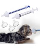 Dongdong Pet Silicone Feeding Set for Newborn Kittens, Puppies & Small Animals - 5 pcs, White - Buy Online on GoSupps.com