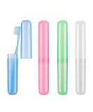 WJRQD Pack of 4 Portable Toothbrush Cases - Eco-Friendly Travel Toothbrush Covers for Your Adventures - Buy Online on GoSupps.com