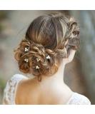 Barode Pearls Wedding Hair Pins - Rhinestone Bridal Hairpieces for Women - Set of 5 U Pins - Buy Online on GoSupps.com