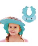 VIKSAUN Kids Shower Cap | Adjustable Baby Bath Soft Cap for Hair Washing Shield | Blue Shower Protector Visor Hat for Eyes, Ears, and Face Protection - Buy Online on GoSupps.com
