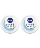 Nivea Soft Moisturizer 100ml - Refreshing Light Cream with Vitamin E & Jojoba Oil | Quick-Absorbing Skin Care (Pack of 2) - Ideal for All Skin Types - Buy Online on GoSupps.com