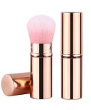 Retractable Telescopic Face Kabuki Brush - Gold Pink | Portable Makeup Brushes for Powder, Foundation, Blush - Travel-friendly - Buy Online on GoSupps.com