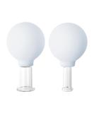 Zoe Ayla Facial Cupping Set - 2 Piece Cupping Kit for Massage Therapy Skin Improvement Blood Circulation Sculpting and Puffiness Reduction - Ships Internationally - Buy Online on GoSupps.com