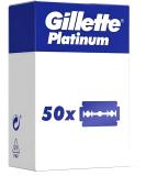 Gillette Double Edge Platinum Safety Razor Blades for Men Pack of 50 Stainless Steel Refill Blades - Buy Online on GoSupps.com