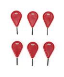 Universal Surfboard Fin Hex Key Set - 6 Pc Surf Fin Installation & Removal Tool (Red) - Buy Online on GoSupps.com