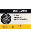 Colonial Needle John James Milliners/Straw Needles Size 10 - 25 Count (L4312-10) - Buy Online on GoSupps.com