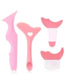 4-Piece Reusable Eyeliner Stencil Set | Silicone Eye Templates for Beginners | Makeup Tool for Perfect Eyeliner | Pink - Buy Online on GoSupps.com