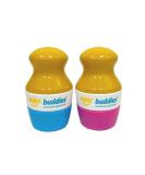 Duo Pack of Solar buddies Refillable Roll on Sponge Applicator for Kids Adults Families Travel Size Holds 100ml Travel Friendly for Sunscreen Suncream and Lotions (BB) (PG) (Duo BP) - Buy Online on GoSupps.com