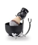 Men's Deluxe 3-in-1 Shaving Kit with Brush, Bowl, Razor & Holder - Buy Online on GoSupps.com