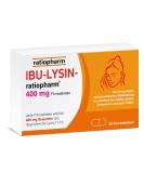 IBU Lysine Ratiopharm 400 mg Tablets - Fast Pain Relief | 20 Film-Coated Tablets for Quick Comfort - Buy Online on GoSupps.com