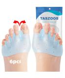 Toe Separators (3 Pairs) - Blue Soft Metatarsal Pads for Overlapping Toes Hammer Toe Bunions & Pain Relief - Buy Online on GoSupps.com
