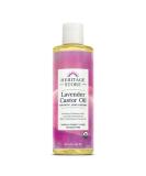 Heritage Store Palma Christi Organic Castor Oil with Lavender - 8 fl oz (240 ml) | Natural Skin & Hair Care - Buy Online on GoSupps.com