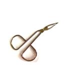 Stainless Steel Scissors Shaped Eyebrow Tweezers - Straight Tip Clip - Buy Online on GoSupps.com