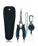 Amoygoog Stainless Steel Fishing Pliers - Multi-Tool Fishing Needle Nose Pliers with Sheath and Telescopic Lanyard - Cut Fishing Line with Ease - Buy Online on GoSupps.com