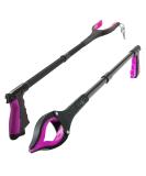 Grabber Reacher Tool - 2 Pack - Newest Version Long 32 Inch Foldable Pick Up Stick - Strong Grip Magnetic Tip Lightweight Trash Picker Claw Reacher Grabber Tool Elderly Reaching - by Luxet (Pink) - Buy Online on GoSupps.com