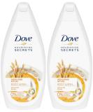 Dove Nourishing Secrets Body Wash Oat Milk & Honey 16.9oz - Pack of 2 International Version - Buy Online on GoSupps.com