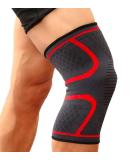 Red Knee Brace for Sports | Elastic Compression Sleeve for Running Cycling & Fitness - Pain Relief from ACL Meniscus Tear & Arthritis - Buy Online on GoSupps.com