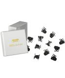 Buy HAARallerliebst Black Hair Clips (12 Pieces 2 cm) with Storage Box - Perfect for Organizing International Shipping Available - Buy Online on GoSupps.com
