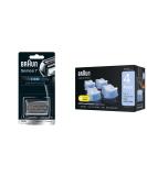 Braun Series 7 70S Electric Shaver Replacement Head & Clean & Renew Cartridges - 4 Pack - Buy Online on GoSupps.com
