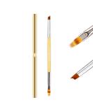 Lea-Shall Double-Sided Ombre/French Nail Brush Set - 2 Heads for Gel Polish Nail Art & UV Nails - Perfect for DIY Nail Designs - Buy Online on GoSupps.com