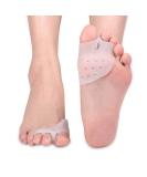 Hallux Valgus Bandage & Toe Spreader - Silicone Bunion Correction & Hammer Toe Support for Pain Relief | International Shipping - Buy Online on GoSupps.com