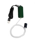 Quiet USB Mini Air Pump for Aquariums - Energy-Saving Oxygen Bubbler with Air Stone & Hose | Dark Green 1W - Buy Online on GoSupps.com
