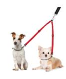 Nasjac Double Dog Leash - No-Tangle 360 Rotatable Bungee Leash for Small Medium & Large Dogs | Adjustable Shock-Damping & Reflective | Perfect for Running & Training - Buy Online on GoSupps.com