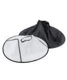 Premium Black Haircut Cape for Adults | Haircase Slope Salon Dress & Umbrella Cloak - International Shipping - Buy Online on GoSupps.com