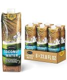 Nature's Greatest Foods Organic Coconut Water - USDA Organic Certified, No Sugar Added, Pure & Refreshing - 33.8 fl oz (Pack of 6) - Buy Online on GoSupps.com