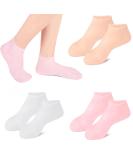 Braleto Silicone Socks for Women - 3 Pairs of Moisturizing Foot Spa Gel Socks for Cracked Dry Feet & Rough Skin Care - Buy Online on GoSupps.com