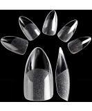 120 Matte Almond Press-On Tips | Quick Nail Extensions - Full Cover Almond Click-It Tips - Buy Online on GoSupps.com