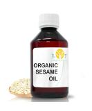 100% Pure Organic Sesame Oil - Cold Pressed Certified Natural for Skin & Hair Care | Ayurveda Massage Oil - 250 ml - Buy Online on GoSupps.com
