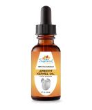 100% Pure Organic Apricot Kernel Oil - Cold-Pressed 2 oz from Turkey | Ideal for Massage Skincare Hair & Aromatherapy - Buy Online on GoSupps.com