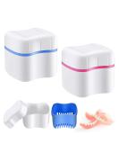 Katmerio Dentures Case 2PC Leak-Proof Containers for False Teeth | Portable Hygienic Storage Solution - Buy Online on GoSupps.com