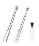 Buy Spiral Earwax Remover - Double-Ended Stainless Steel Ear Cleaning Tool for Kids Adults & Seniors - Safe & Effective Ear Wax Removal - Buy Online on GoSupps.com