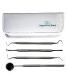 1 Dentist Tools Kit - Premium Stainless Steel Dental Hygiene Set with Tartar Remover Picks Scrapers & Free Case - Ideal for Professional & Home Use - Buy Online on GoSupps.com