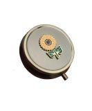 Sunflower Travel Pill Box Organizer - Cute & Portable Vitamin Holder for Purse - Vintage Bronze Metal Daily Medicine Case - Ideal for Travel & Health - Buy Online on GoSupps.com