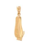 14k Yellow Gold Men's Electric Shaver Straight Edge Razor Pendant | Premium Barber Jewelry - Buy Online on GoSupps.com