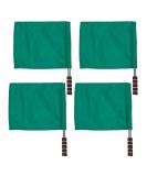 Sewroro 4pcs Sports Linesman Flags Referee Flag Set for Track and Field Events - Green - Buy Online on GoSupps.com