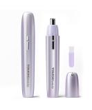 TOUCHBeauty Nose Hair Trimmer for Women - Battery Powered Facial Hair Remover for Nose Ear Eyebrow & Neckline in Purple - International Shipping Available - Buy Online on GoSupps.com