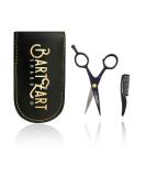 Bartzart Small Beard Scissors & Comb Set | Perfect Beard Care for Men | Sharp Beard Shears with Etui for Mustache Wearers - Buy Online on GoSupps.com