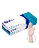 Vinyl Exam Gloves - Latex-Free, Powder-Free, Clear - Large 100 Pcs Box - 3.5 mil Medical Grade - for Nursing, Office, Kitchen, Pet Care, Cleaning - Buy Online on GoSupps.com