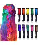 Kalolary 10 Color Temporary Hair Color Chalk Comb Set, Washable Hair Chalk for Girls Kids Gifts on Halloween Christmas Thanksgiving Day Cosplay for Age 4 5 6 7 8 9 10+ - Buy Online on GoSupps.com