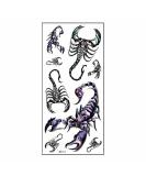 3D Scorpion Temporary Tattoos - Fashionable & Waterproof Body Art Stickers for Men, Women, Teens, Boys, and Girls - Buy Online on GoSupps.com